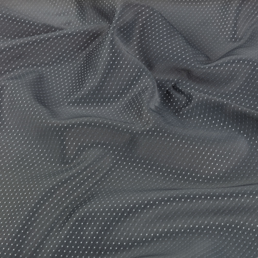 Joseph Abboud Silver and Gray Spots Viscose and Polyester Dobby - Joann Fabrics
