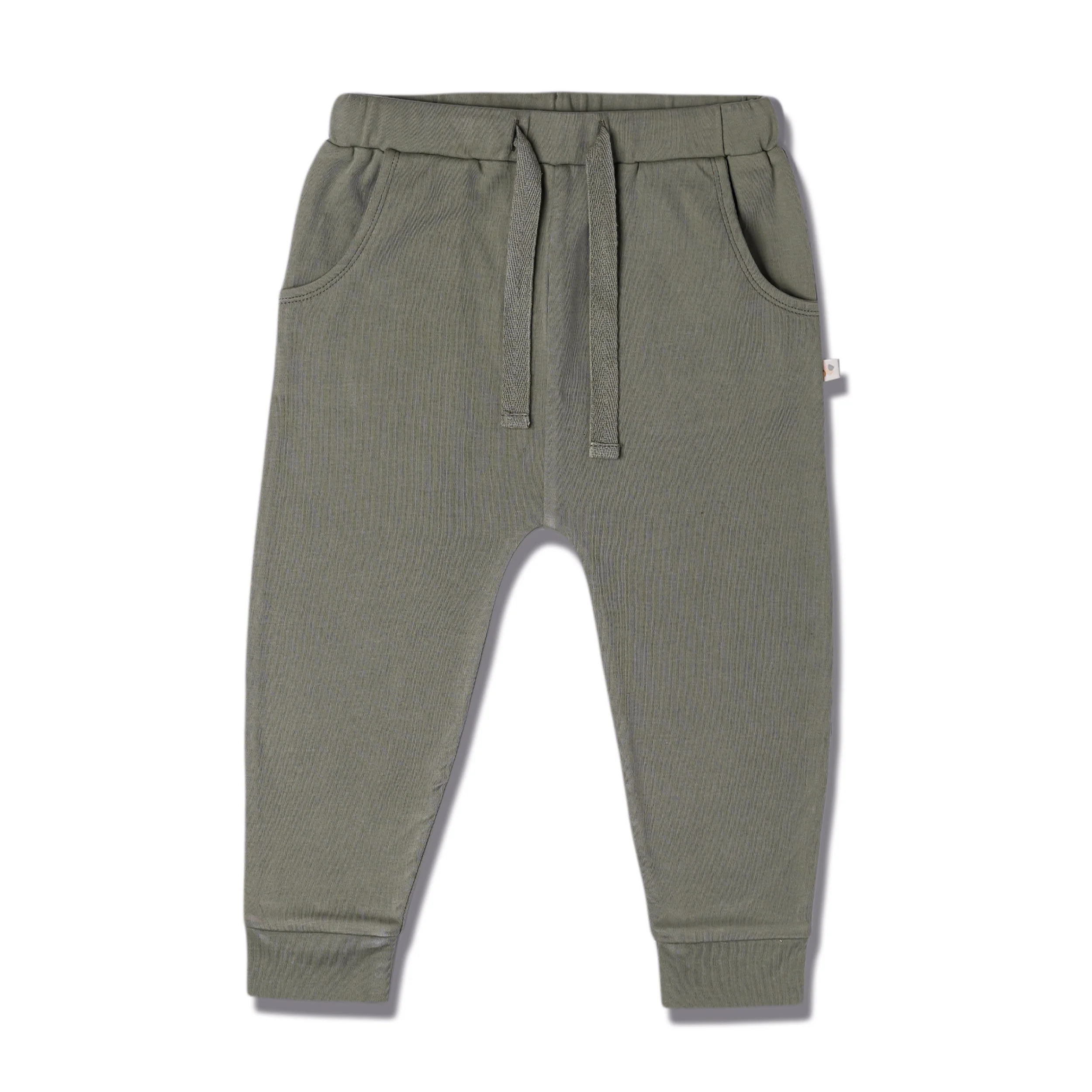 Organic Harem Pants - Olive