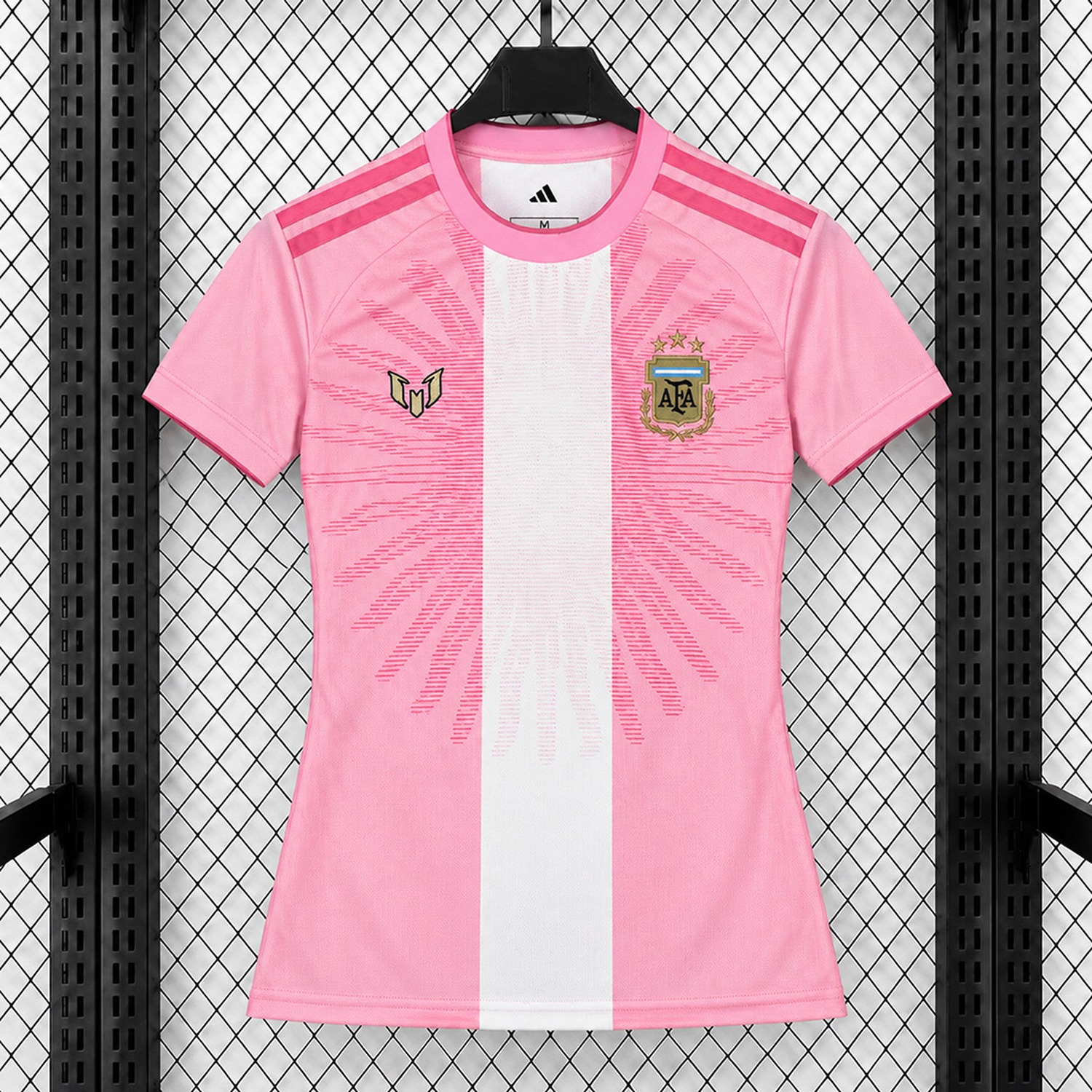 Women's Argentina 2026 MESSI Tribute Pink Jersey - Fans Version - UnitedFutballJersey