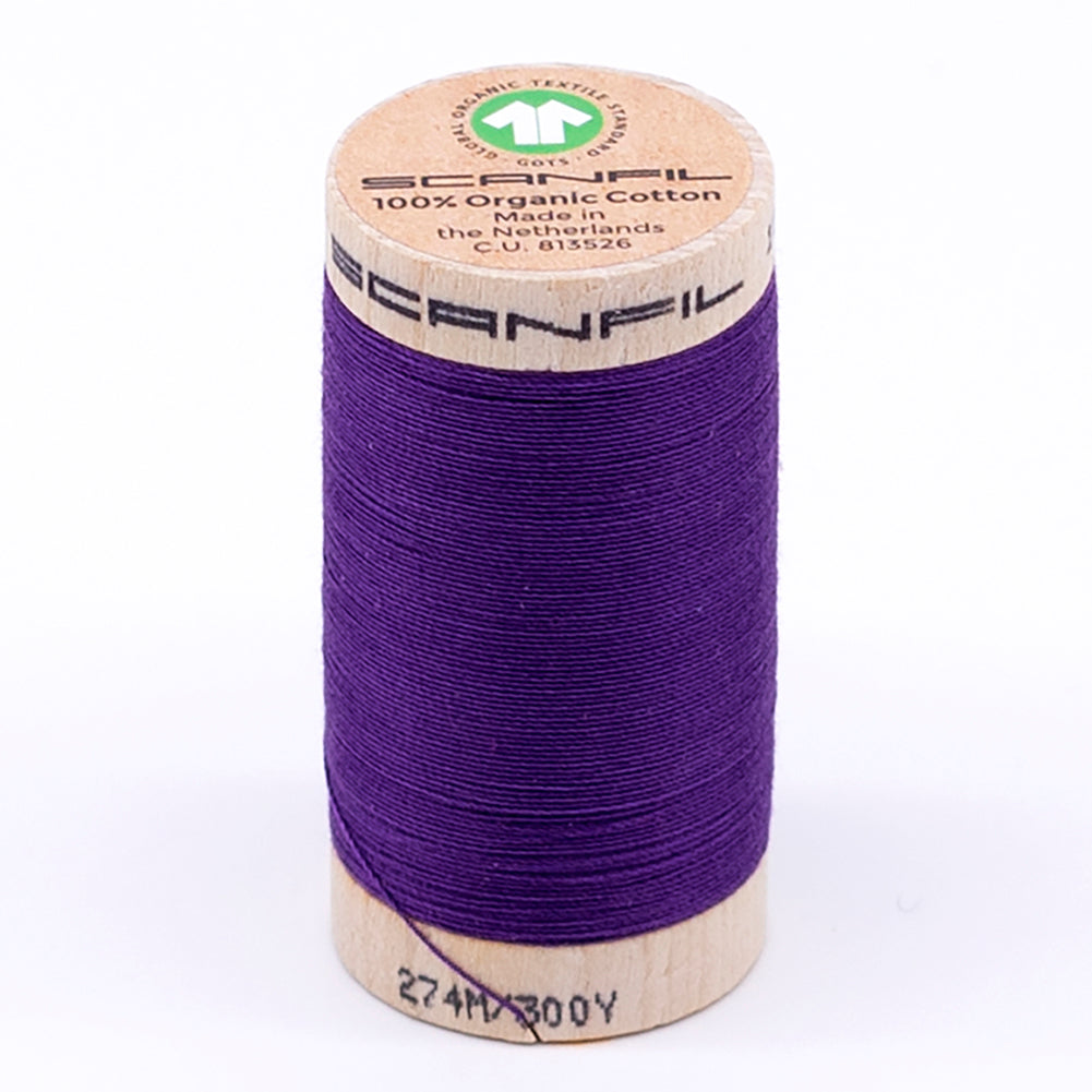 SCANFIL® 30wt Organic Pima Cotton Thread 300 yds - 4813 Royal Purple - Joann Fabrics