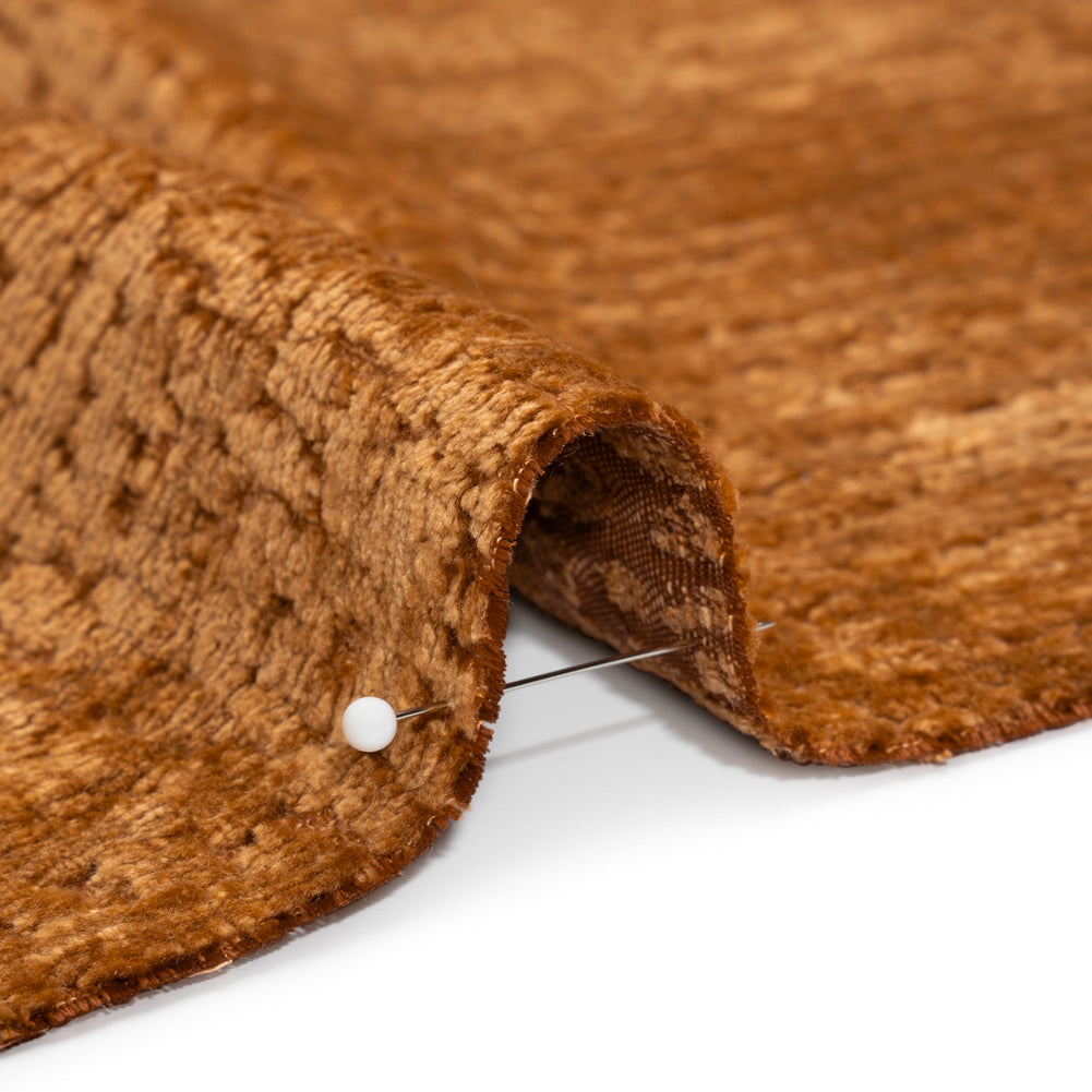 Textured Upholstery Chenille - Pumpkin - Odie Collection - Joann Fabrics
