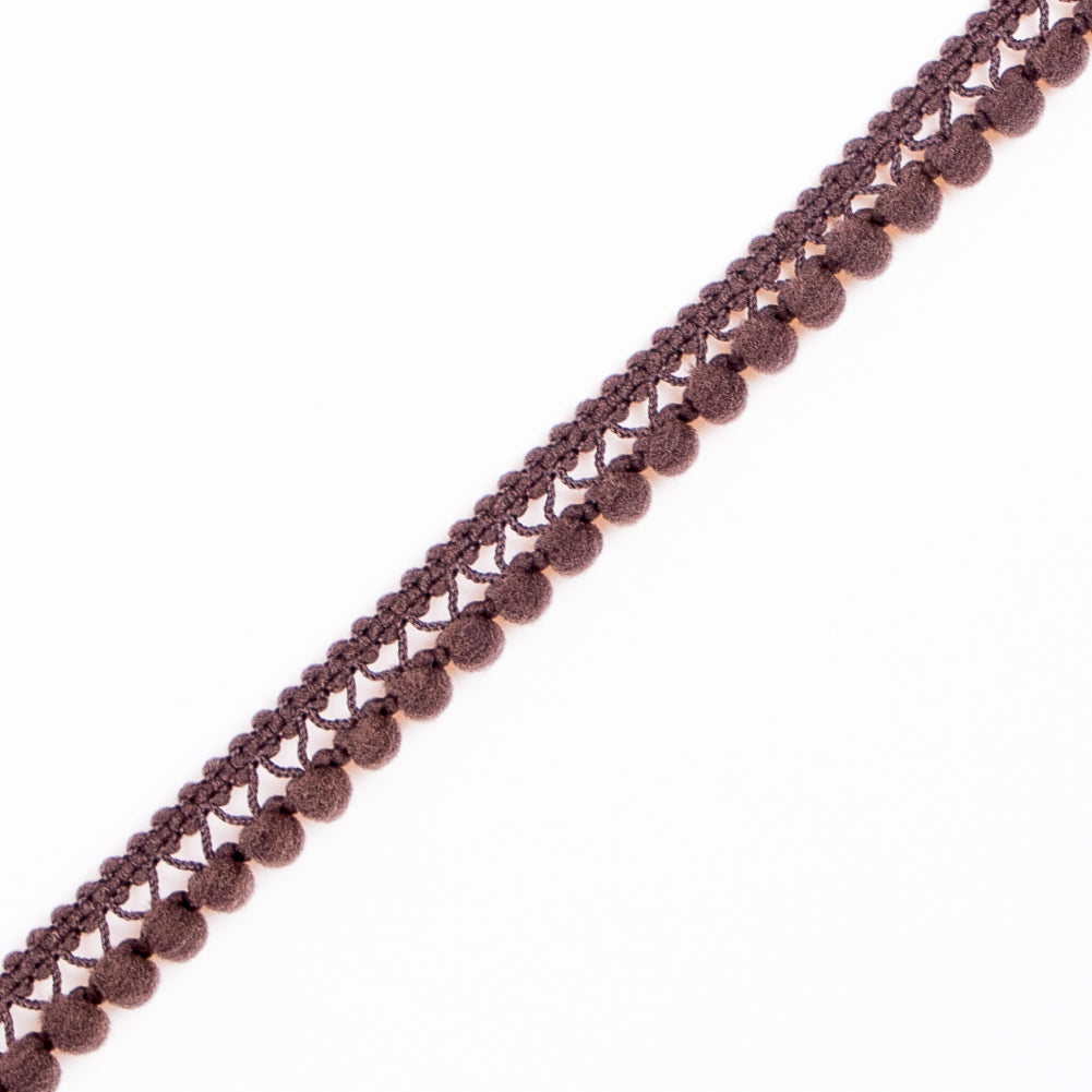European Brown Single Row Mini Pom Pom Trim - Joann Fabrics