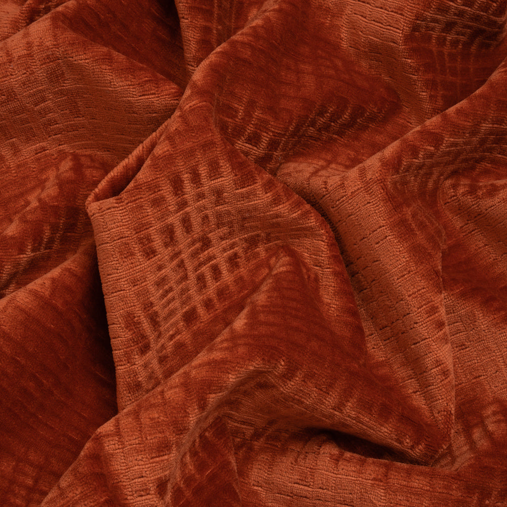 Polyester Upholstery Chenille - Winter Coral Grid Texture - Carolina Collection - Joann Fabrics