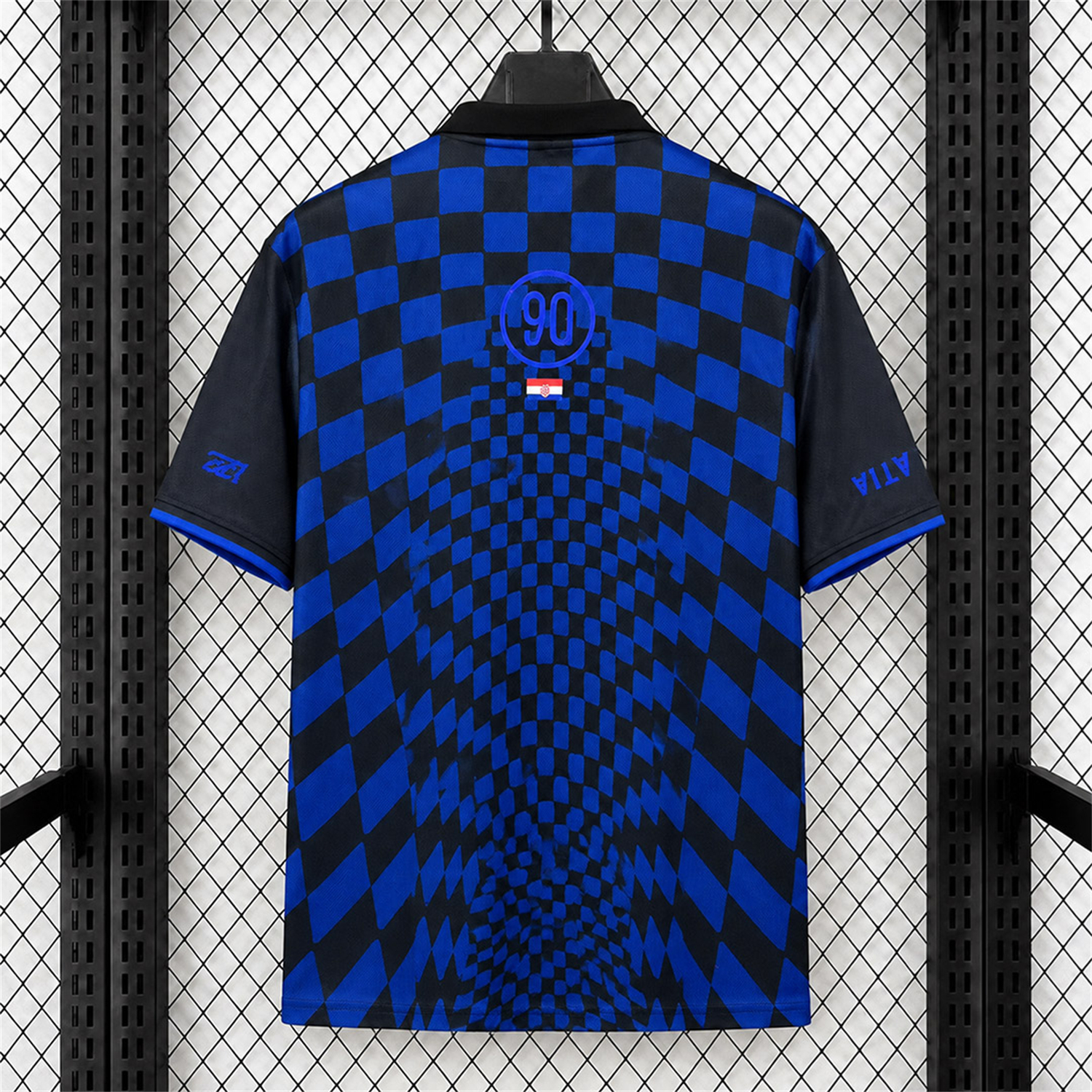 Croatia 2026 x Cactus Jack Total 90 Retro Style Red Black Jersey - Fans Version - UnitedFutballJersey