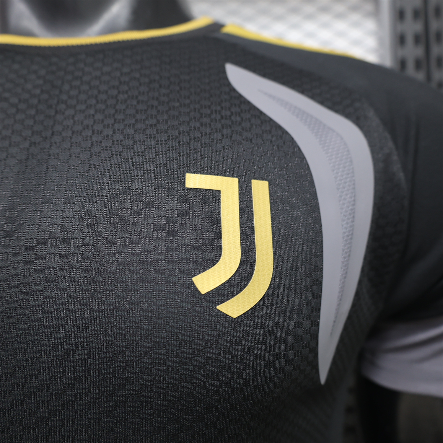 Juventus 26-27 Black Grey Training Jersey - Player Version - UnitedFutballJersey
