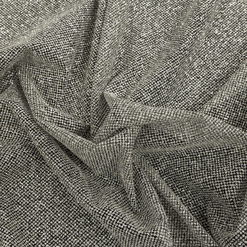 Tulle with Metallic Platinum Glitter - Black - Platina Collection - Joann Fabrics