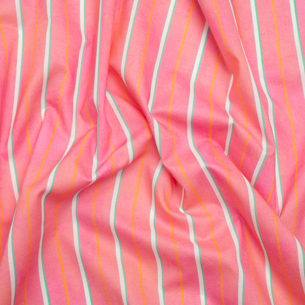 Cotton Voile Print - Flamingo Pink Stripes - Mood Exclusive Pinstriped Party - Joann Fabrics