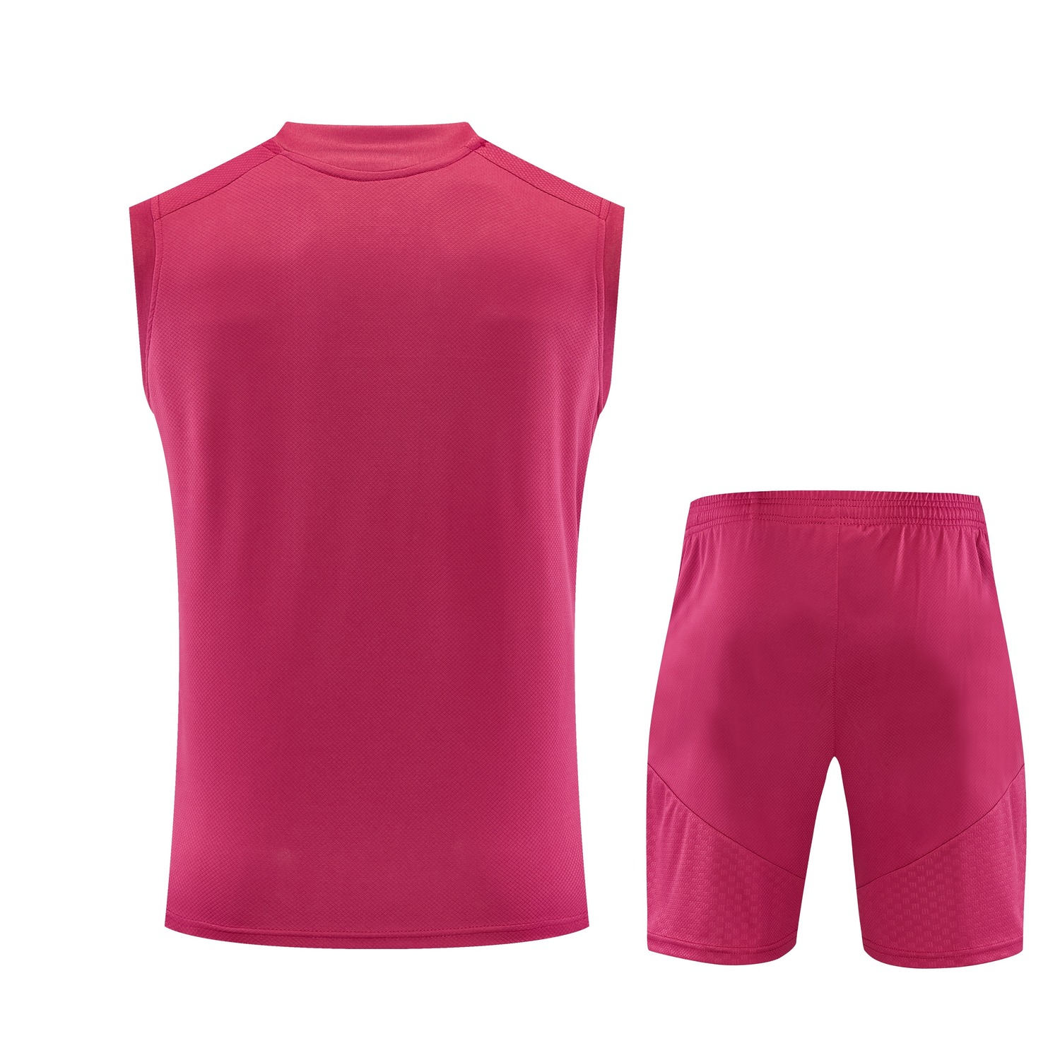 Real Madrid 26-27 Vest Training Set - Rose Red Vest and Shorts - UnitedFutballJersey