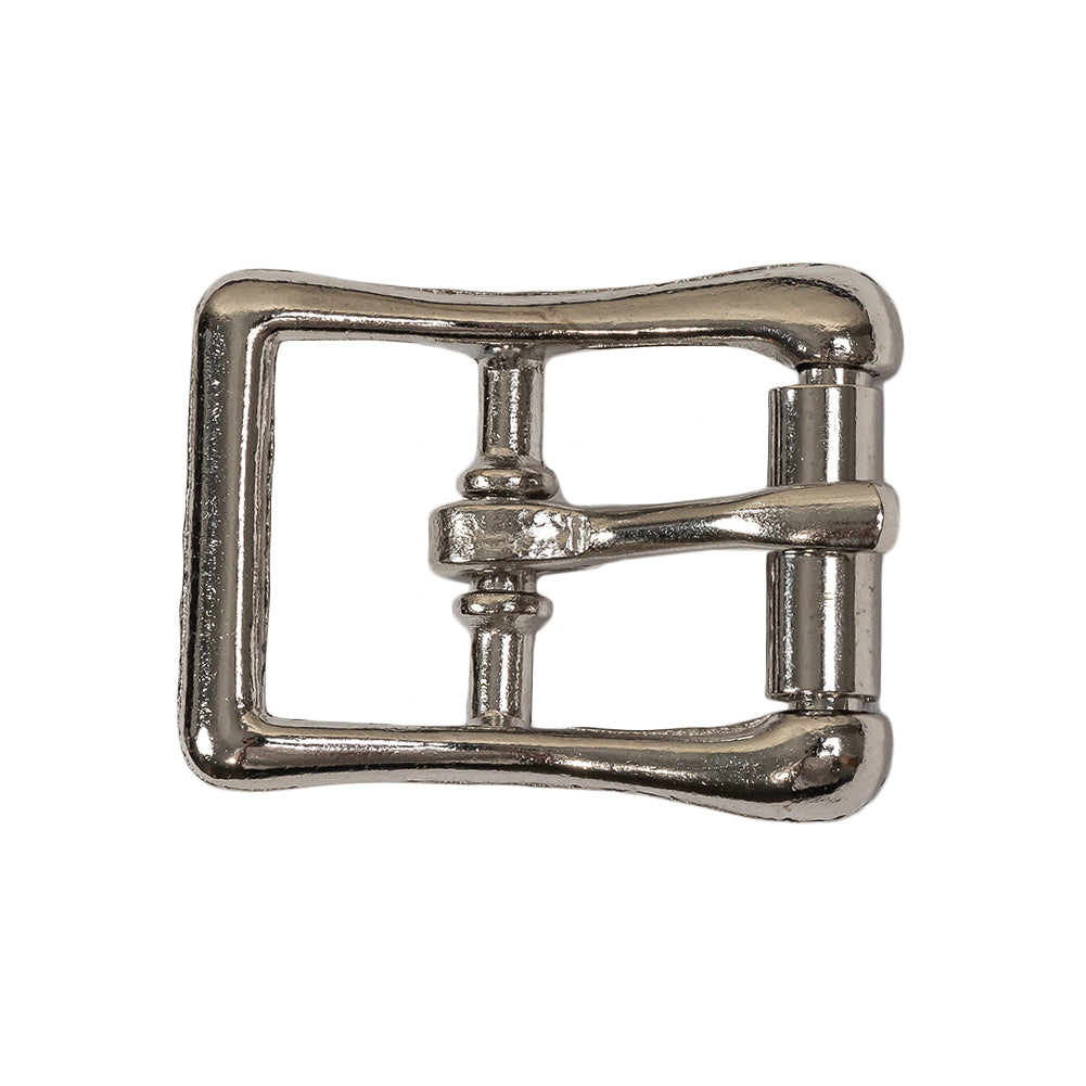 Silver Bent Organic Rectangle Metal Buckle - 1