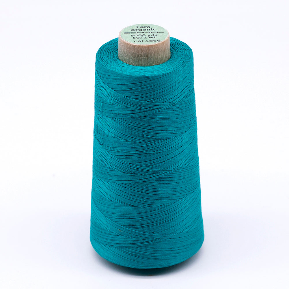 SCANFIL® 50wt Organic Pima Cotton Thread 5000 yd Cones - 4866 Tropical Green - Joann Fabrics