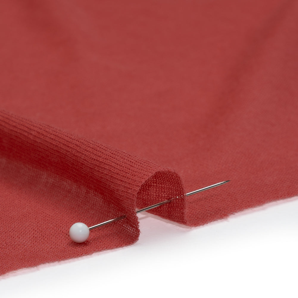 Lightweight Cotton Interlock Knit - Muted Red - Designer Deadstock - Joann Fabrics