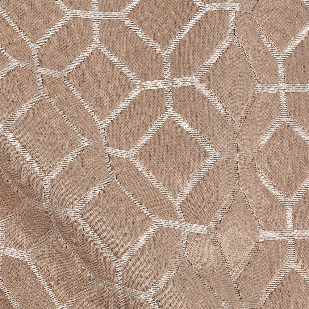Polyester Jacquard - Shell Tiled Geometric - British Imported - Joann Fabrics