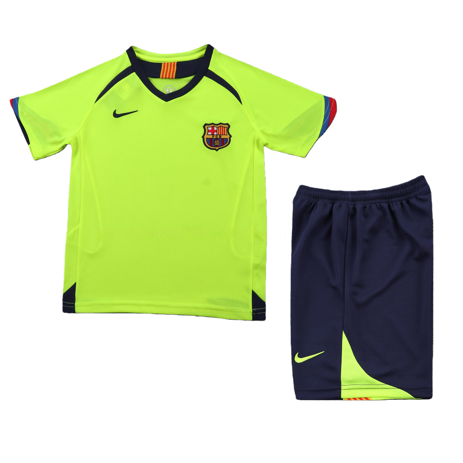 Retro Barcelona 2005-06 Away Kids Kit - UnitedFutballJersey