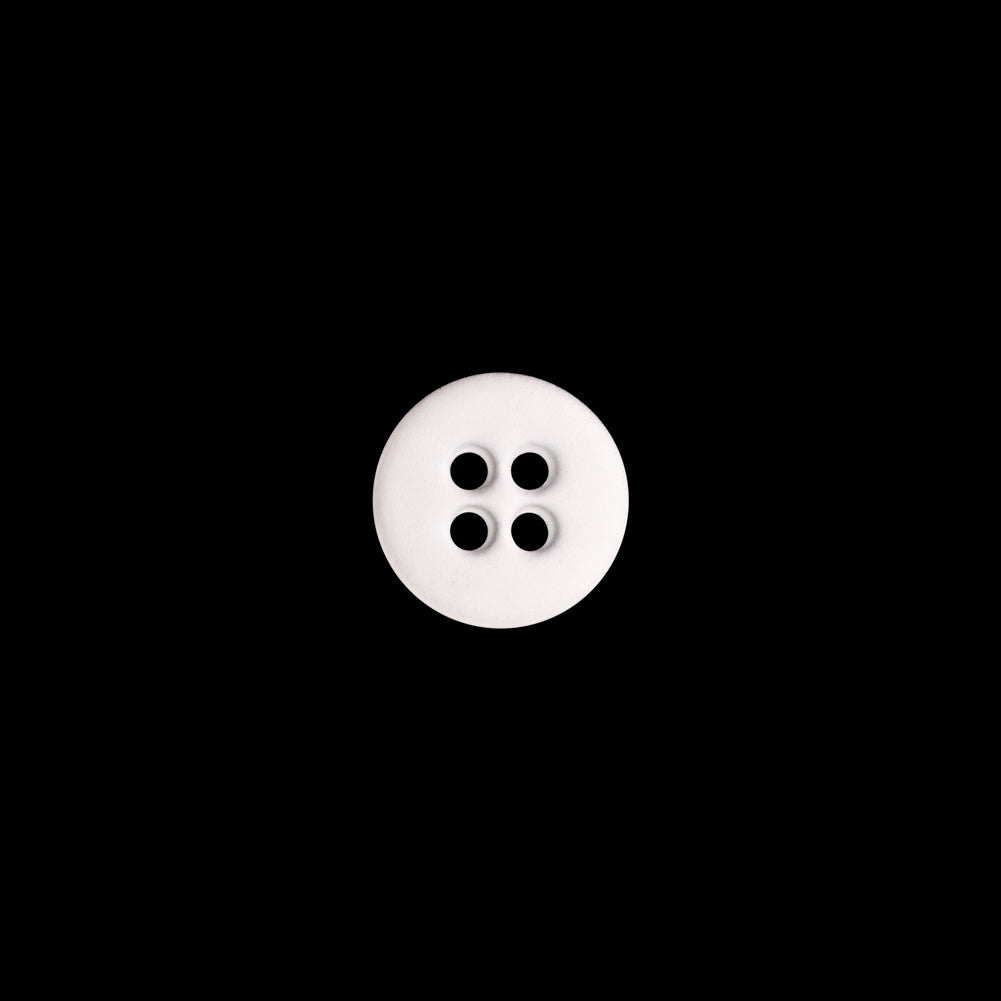 Italian White Plastic 4-Hole Button - 16L/10mm - Joann Fabrics