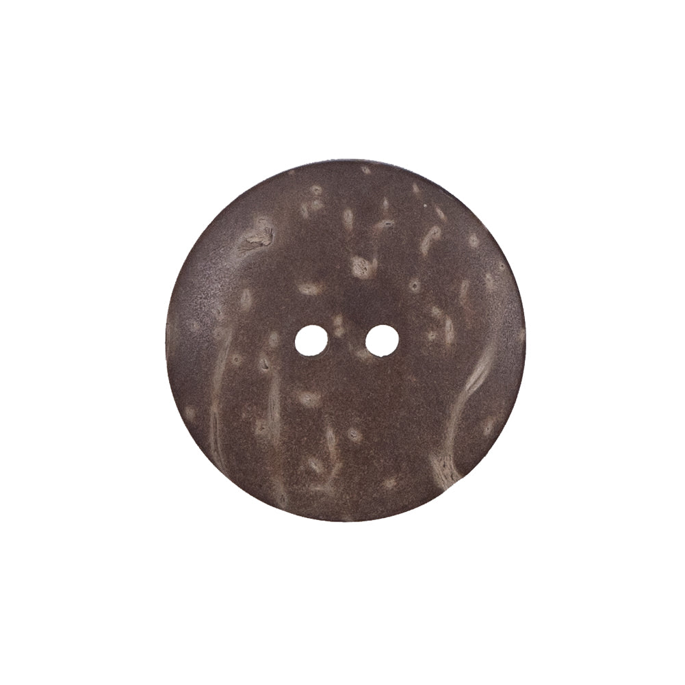 Italian Brown Leafy Etched Coconut Button - 36L/23mm - Joann Fabrics