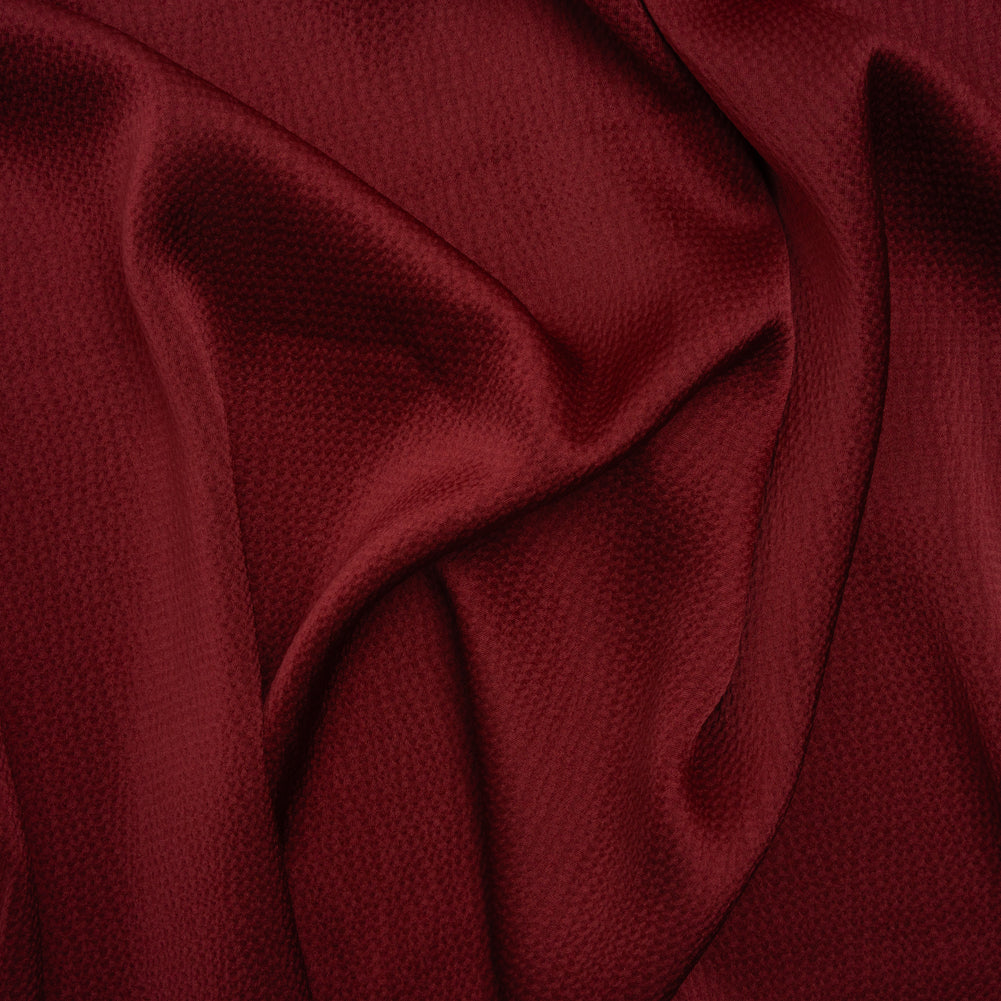 Hammered Polyester Satin - Wine Red - Designer Deadstock - Joann Fabrics