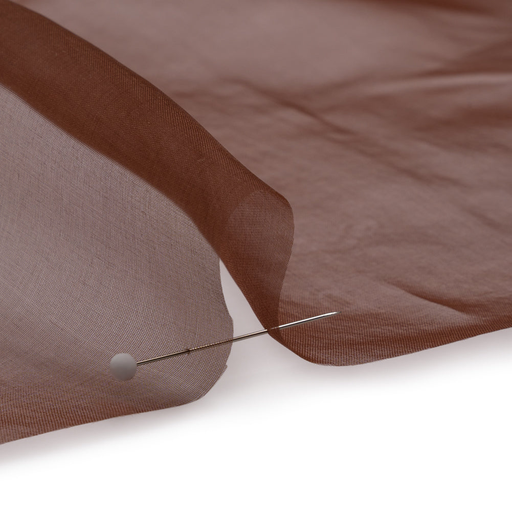 Famous Australian Designer Chocolate Lightweight Silk Organza - Joann Fabrics