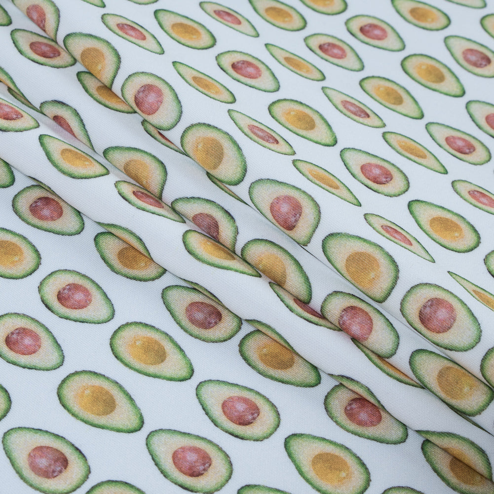 Avocados Digitally Printed on a Stretch Neoprene/Scuba Knit - Joann Fabrics
