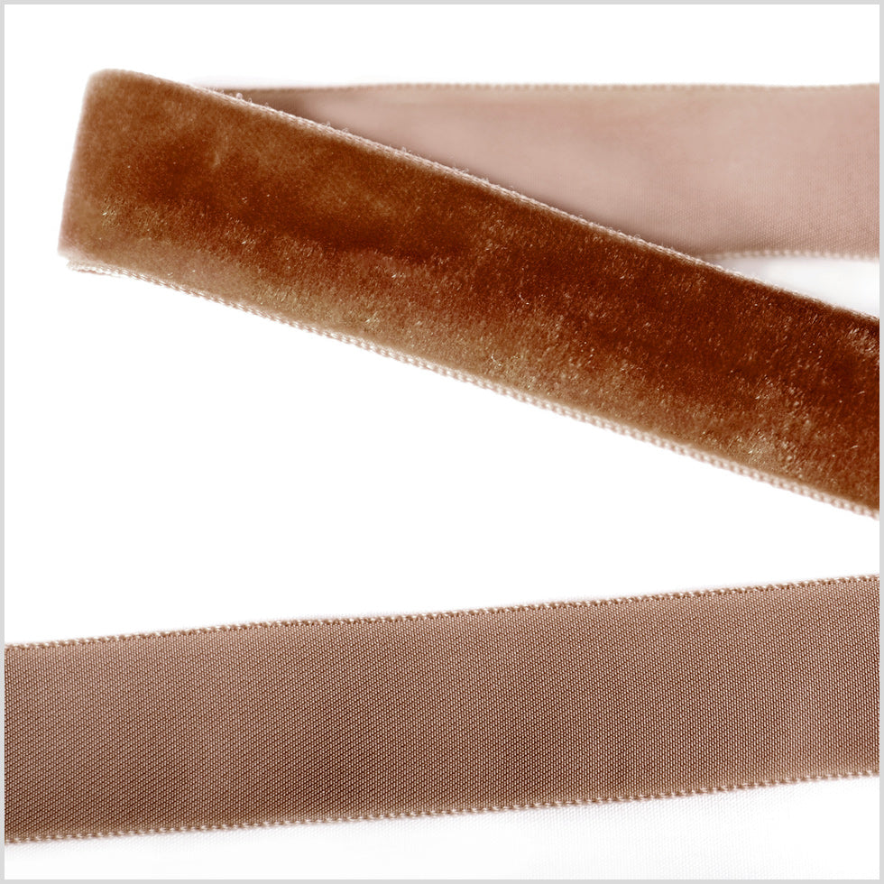 Single Faced Velvet Ribbon Made in Italy - 7/8