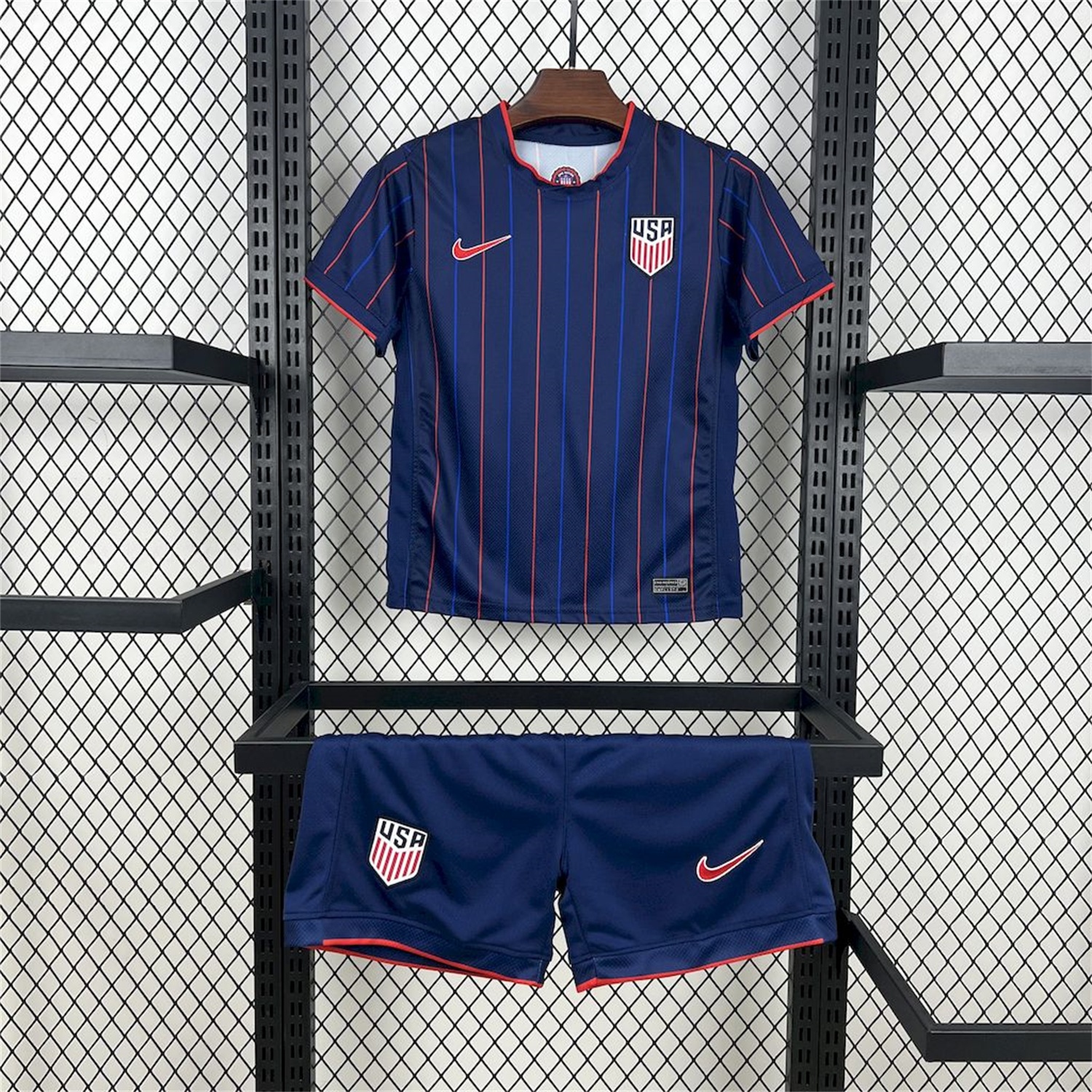 United States USA 25-26 Away Deep Blue Kids Kit - UnitedFutballJersey