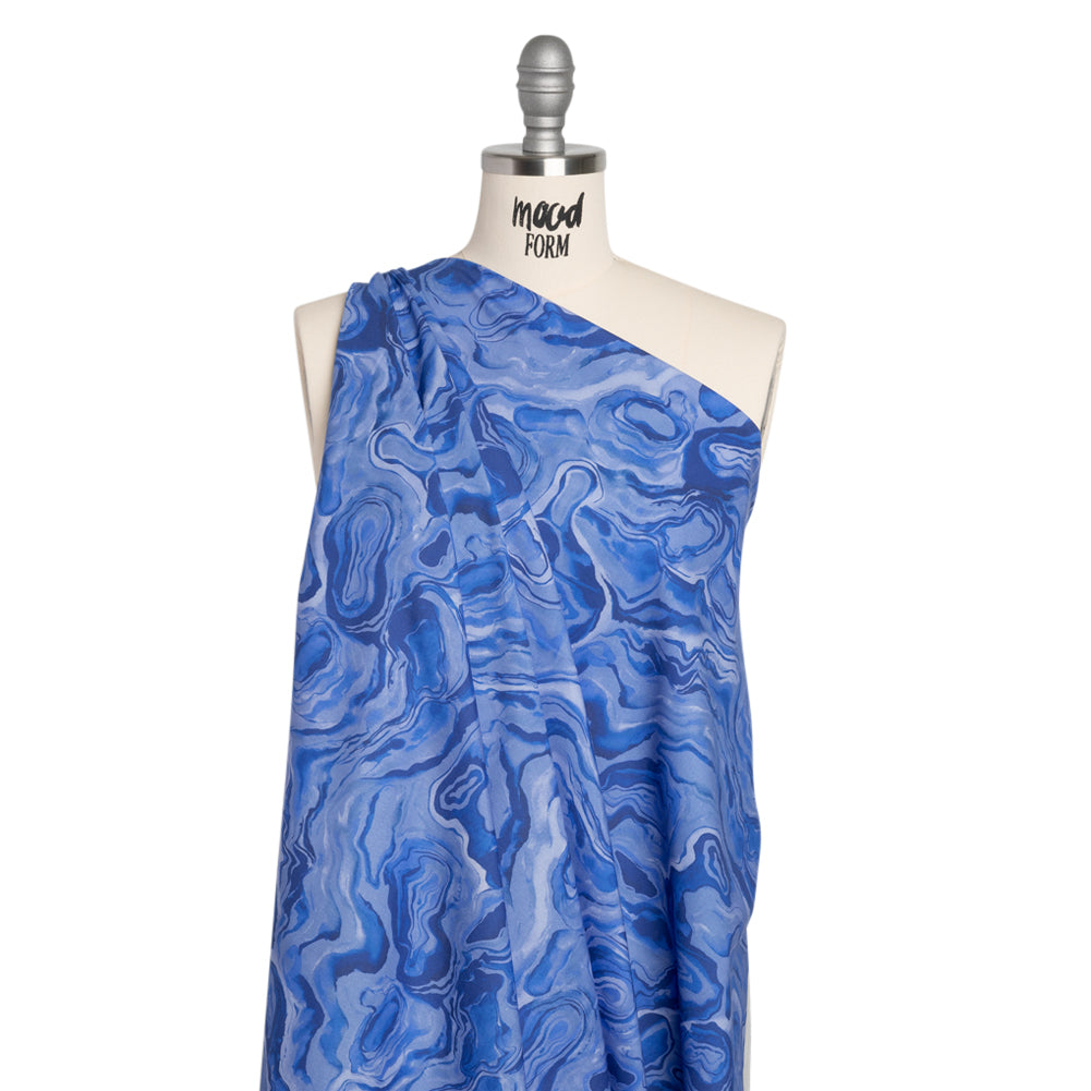 Cotton Voile - Blue Abstract - Skyscape Print - Mood Exclusive Chariot Collection - Joann Fabrics
