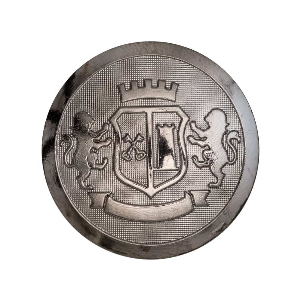 Italian Silver Crest Plastic Shank Back Button - 44L/28mm - Joann Fabrics