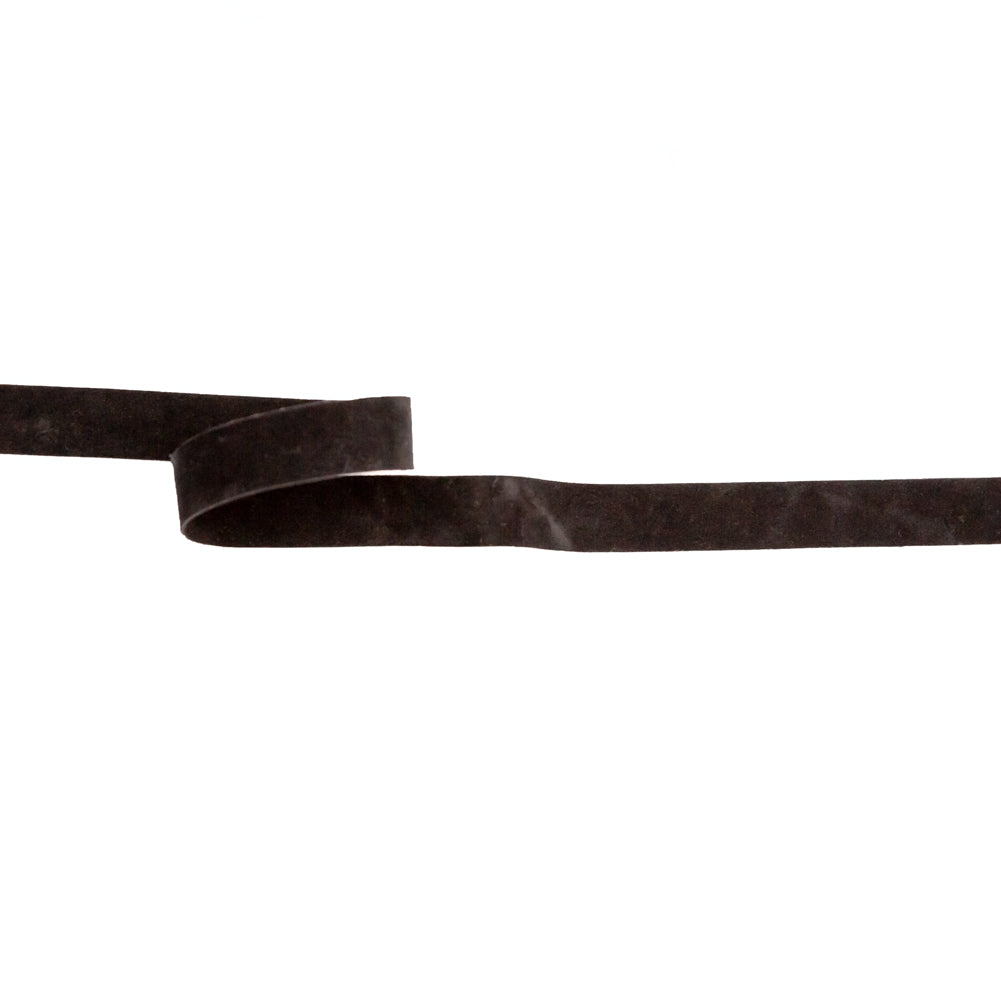 Italian Black Double Faced Brushed Velvet - 0.625