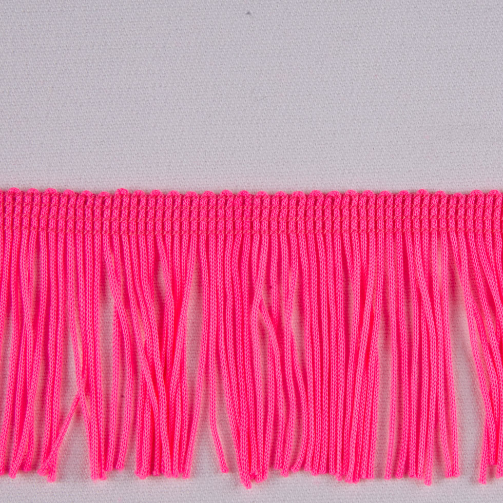 Pink Glo Chainette Fringe - 2