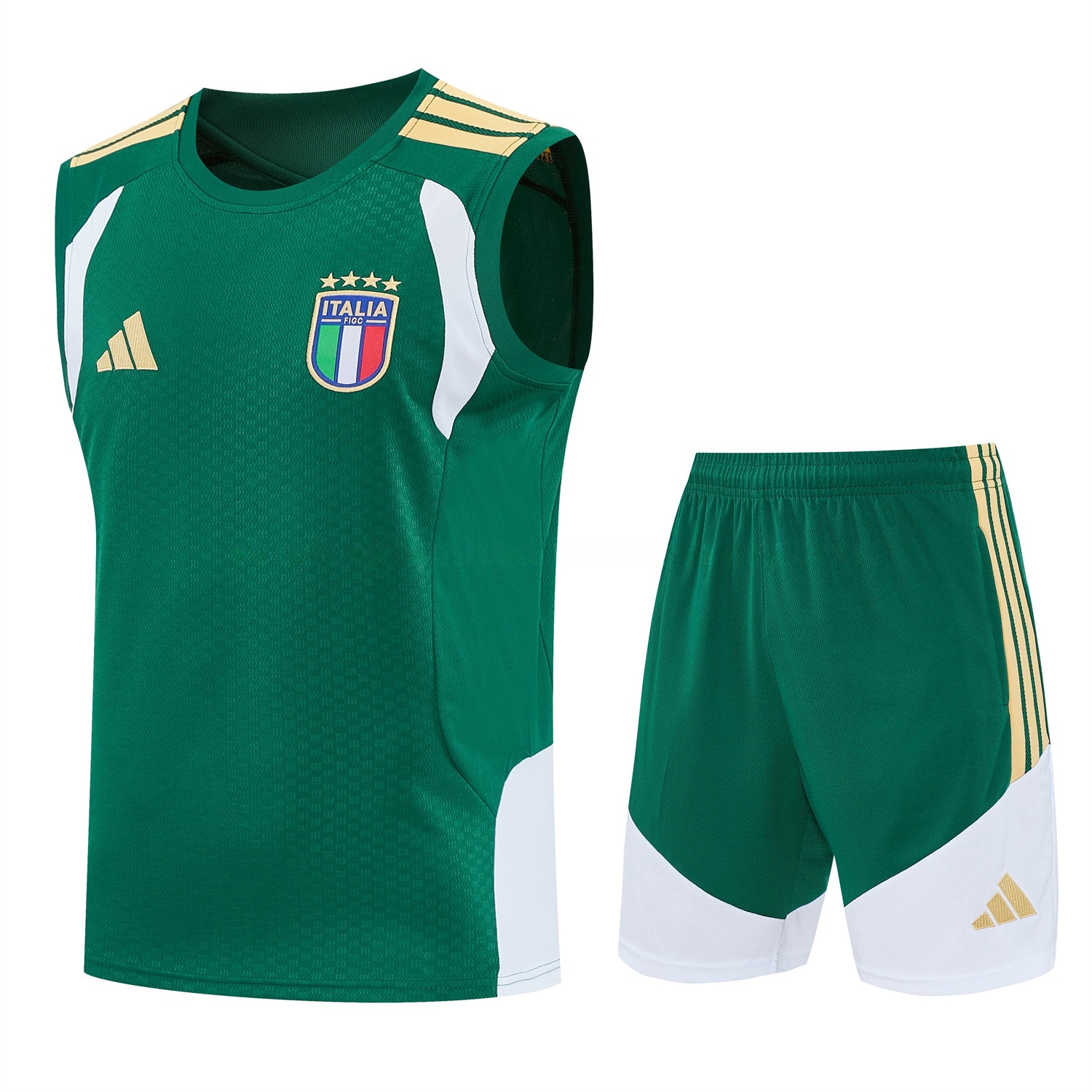 Italy 2026 Vest Training Set - Green Vest and Shorts - UnitedFutballJersey