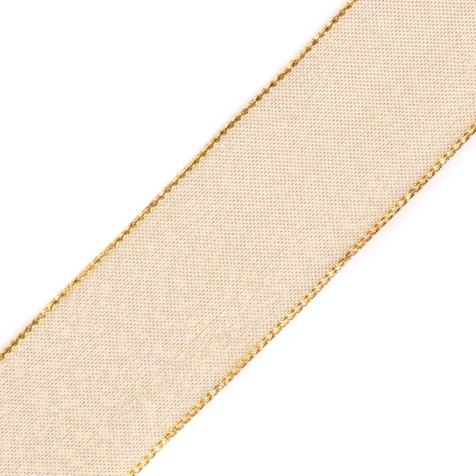 Gold Wire-Edge Ribbon - 1.5