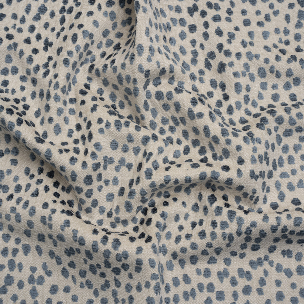 Upholstery Chenille - Azul Spotted - Piperhill Collection - Joann Fabrics