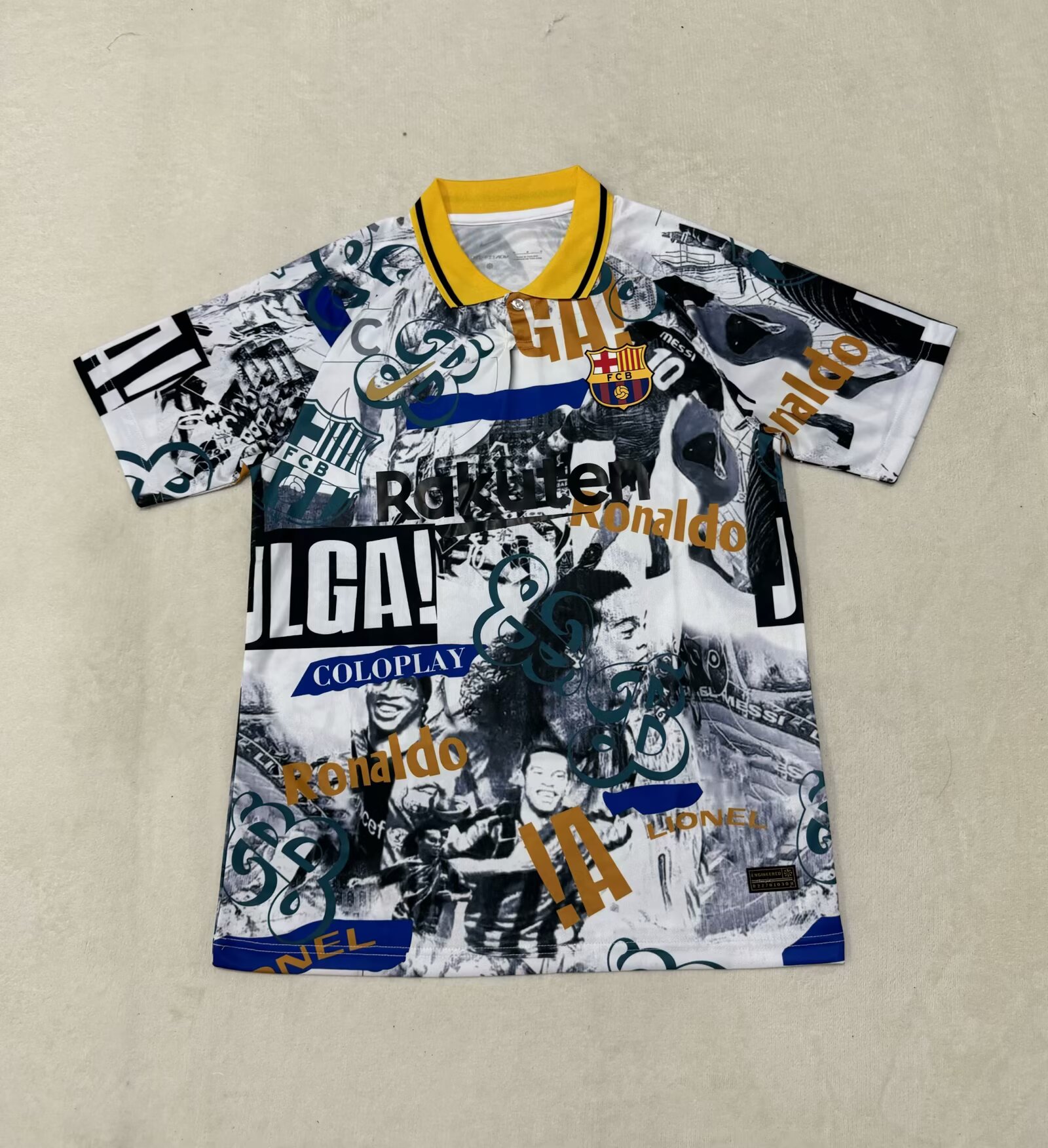 2025/2026 Barcelona Ronaldinho Co-branded version Football Jersey 1:1 Thai quality