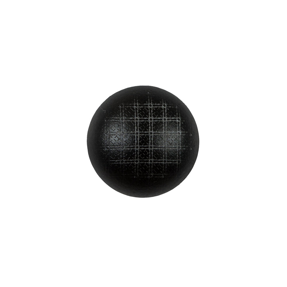 Italian Black Checkered Plastic Button - 24L/15mm - Joann Fabrics