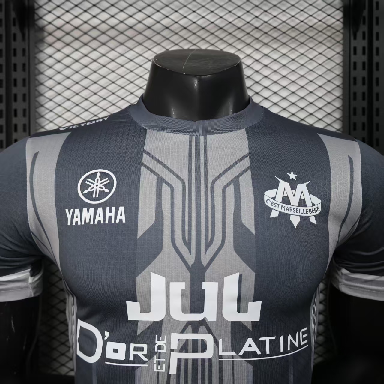 2025/2026 Player Version Olympique de Marseille Special Edition Grey Football Jersey 1:1 Thai Quality
