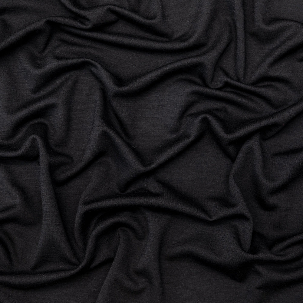 Black Rayon and Wool Double Knit - Joann Fabrics