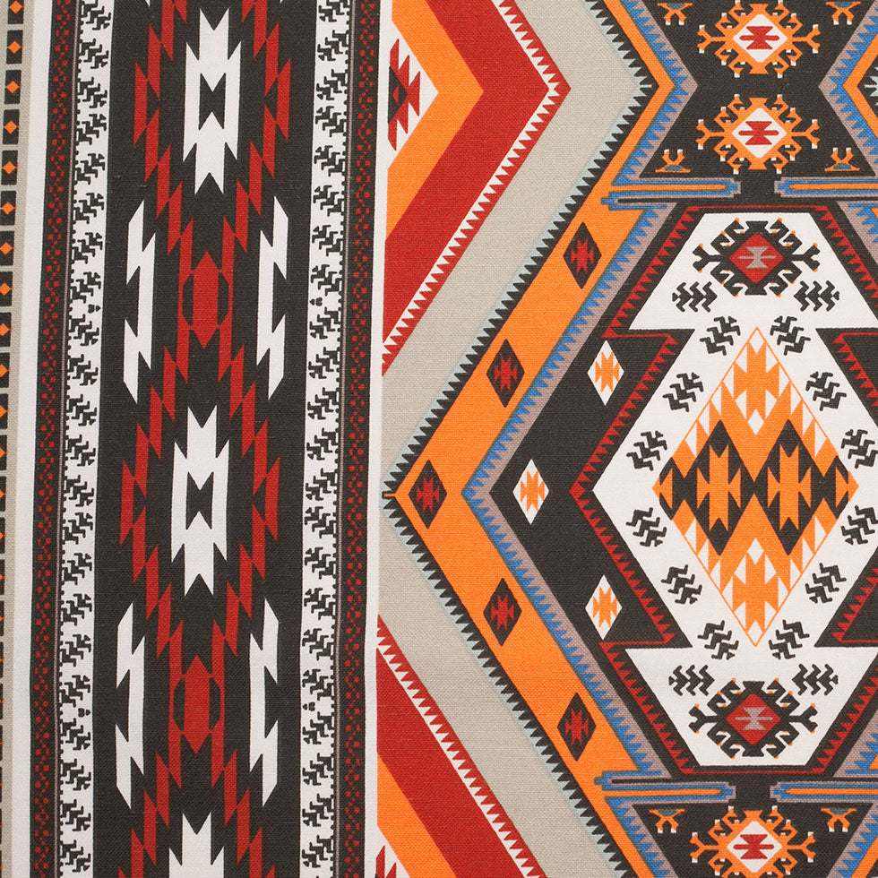 Spanish Multicolor Geometric Cotton-Polyester Print - Joann Fabrics