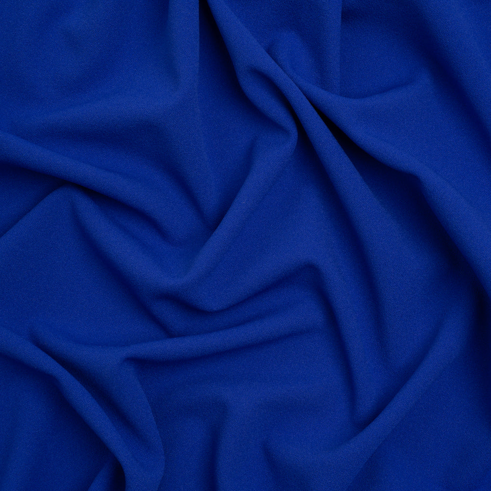 Stretch Polyester Crepe Double Knit - Cobalt Blue - Designer Deadstock - Joann Fabrics