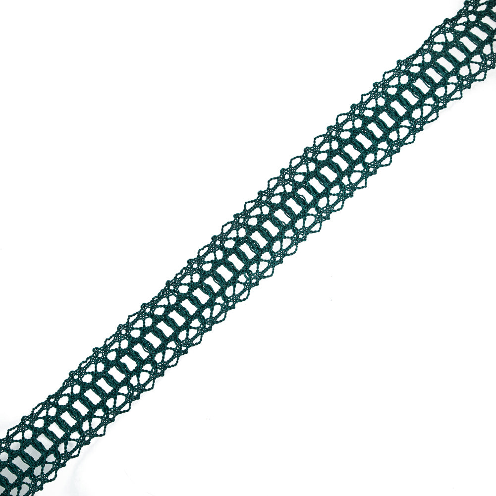 Emerald European Crochet Trim - 1.25