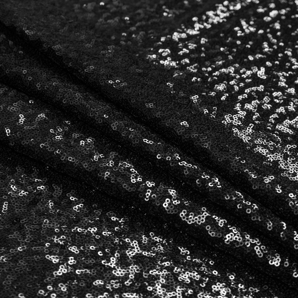 Mesh with Baby Sequins - Black - Mariah Collection - Joann Fabrics