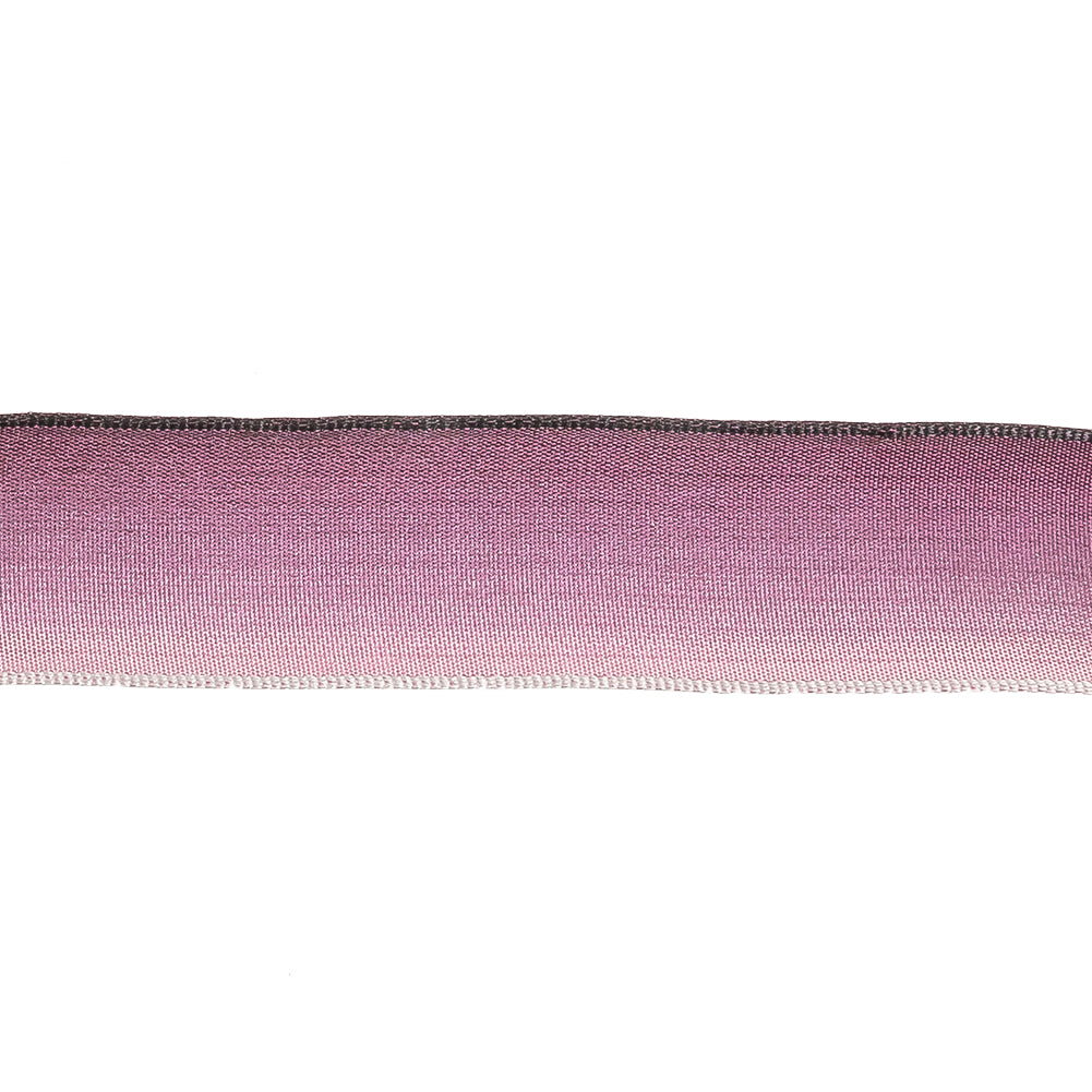 Plum Ombre Woven Ribbon with Wired Edges - 0.875