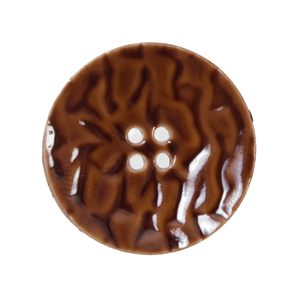 Italian Toffee Brown Textured Button - 44L/28mm - Joann Fabrics