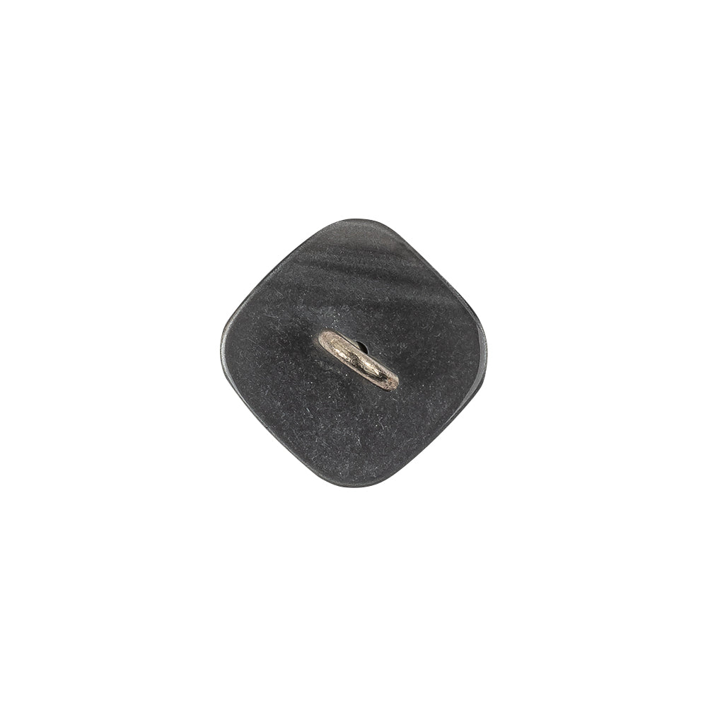 Italian Smoky Beige Haze Plastic and Silver Metal Shank Back Button - 24L/15mm - Joann Fabrics