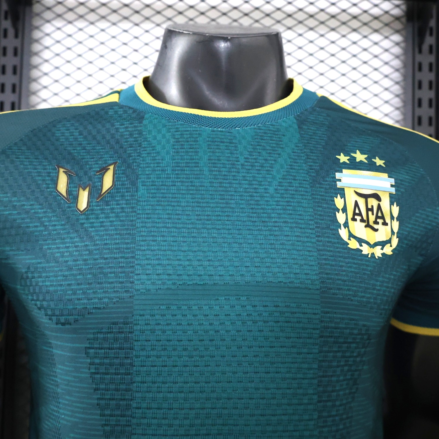 Argentina 2026 Messi Anniversary Green Special Jersey - Player Version - UnitedFutballJersey