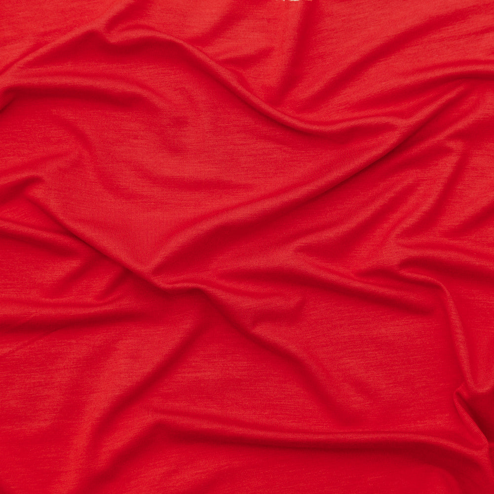 Italian Poppy Red Stretch Viscose Jersey - Joann Fabrics