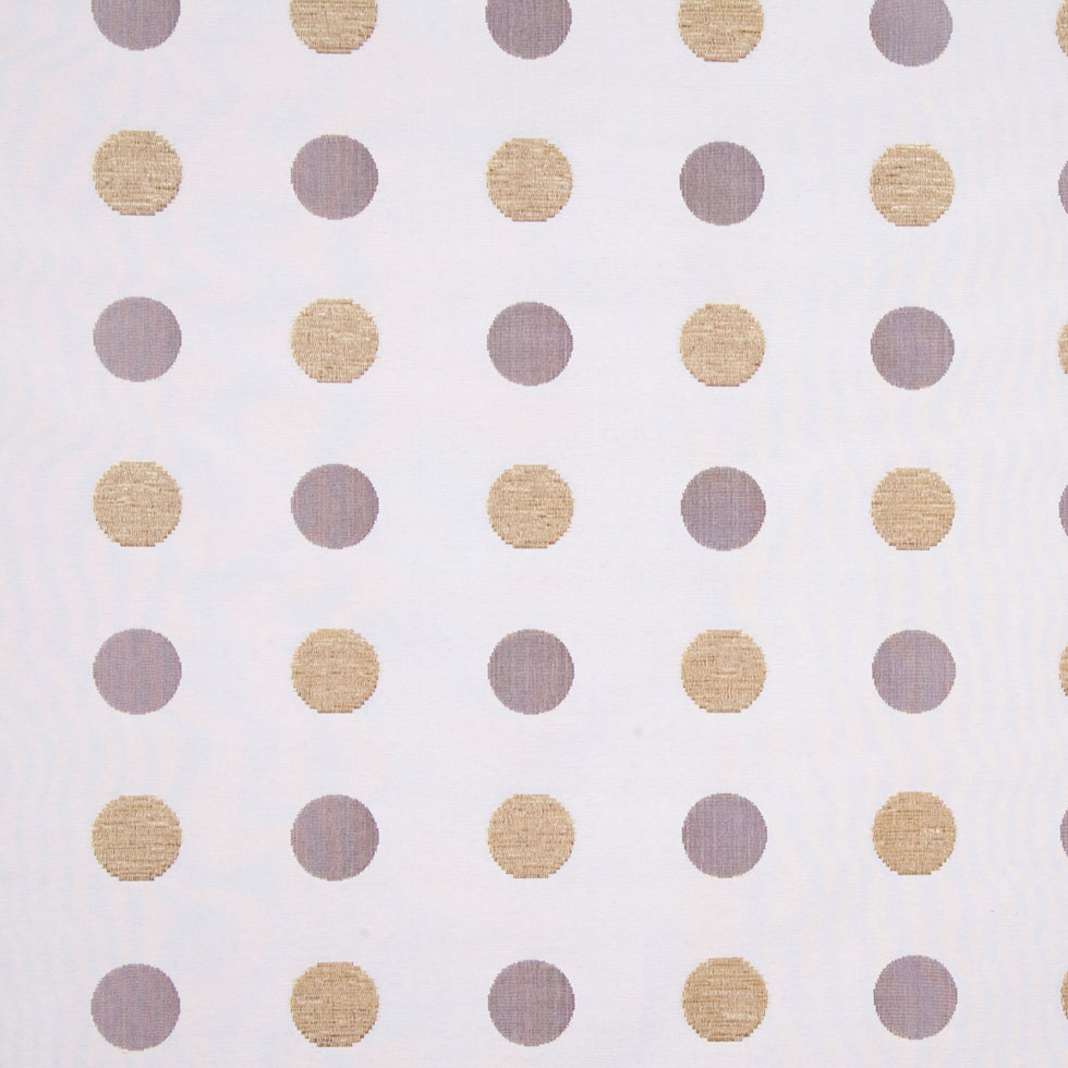 Cream/Antique Gold/Iridescent Brown Polka Dots Chenille - Joann Fabrics