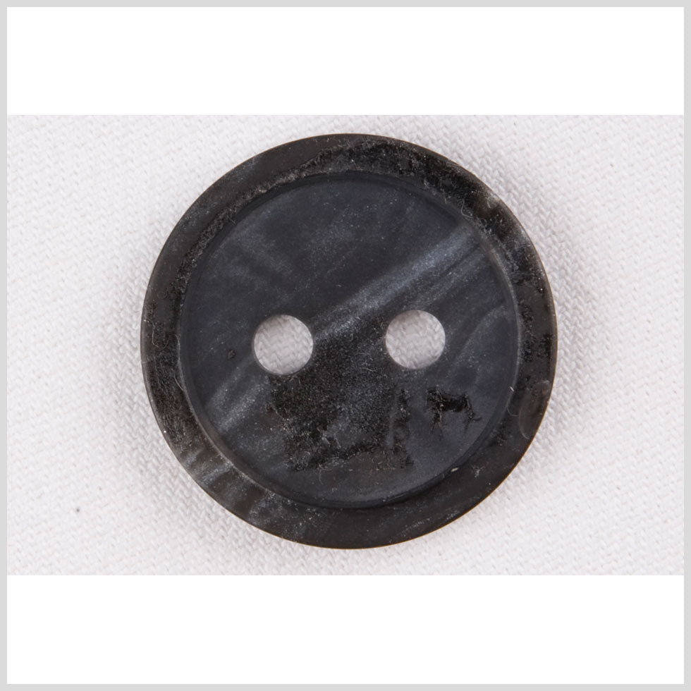 Plastic 2-Hole Button - 50L/32mm - Dark Charcoal and Chalk White Streaks with Distressed Texture - Joann Fabrics