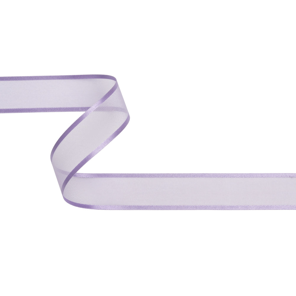 Sheer Ribbon with Double Faced Satin Edges - 1