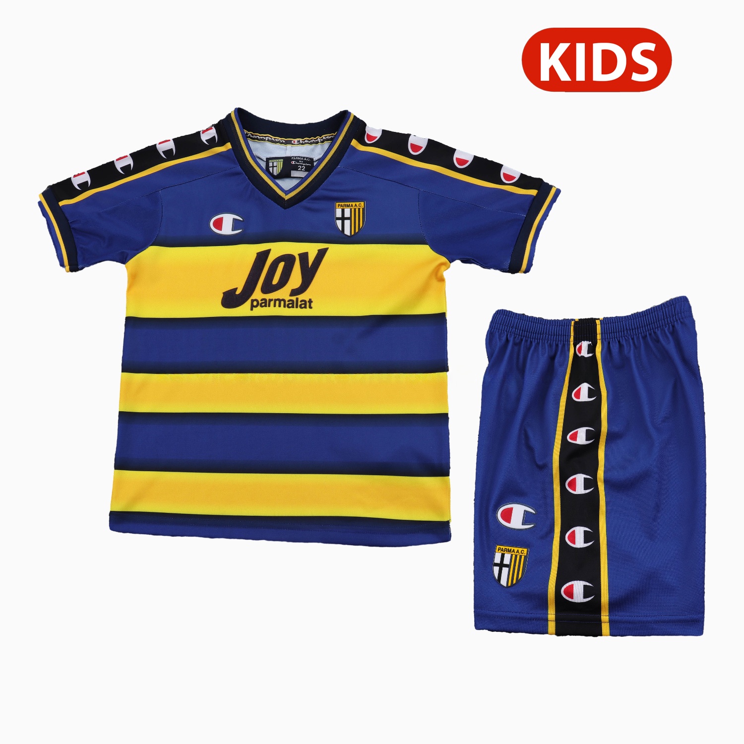 Retro Parma 2001-02 Home Kids Kit - UnitedFutballJersey