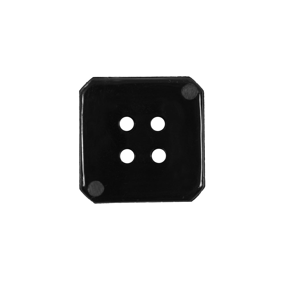 Black Square Bevel Cut Button - 32L/20mm - Joann Fabrics