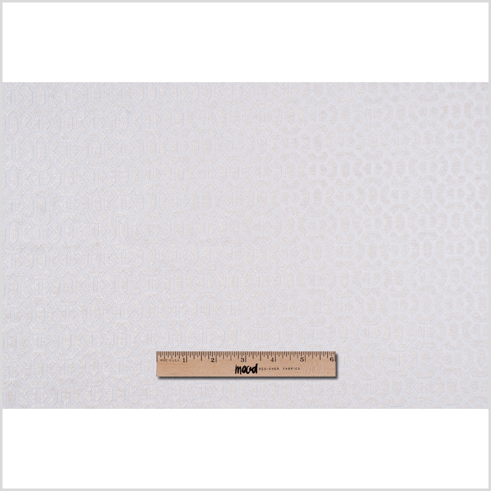 Ivory Chenille Geometric Poly - Joann Fabrics